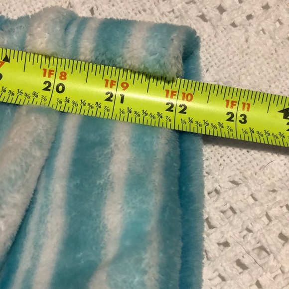 Sonoma Blue Wave Bath White Stripe  Long Sleeve Bathrobe Medium - Picture 4 of 6